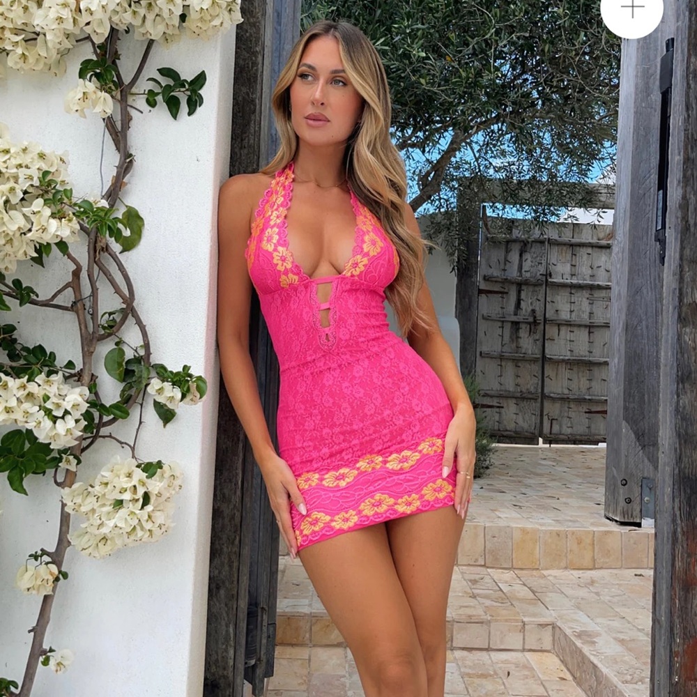Halter top mini dress, sold out on website